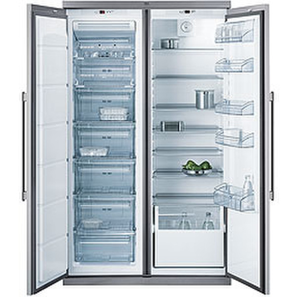 AEG S-75568-KG Отдельностоящий Нержавеющая сталь side-by-side холодильник