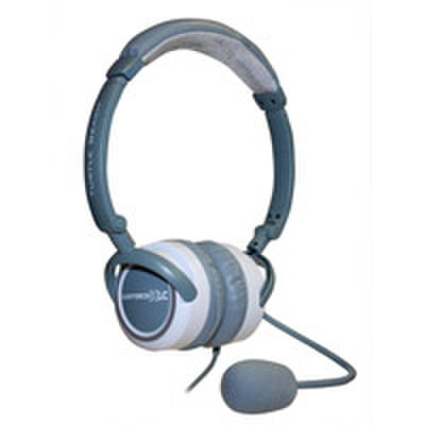 Saitek Ear Force XLC Binaural Wired Grey,White mobile headset
