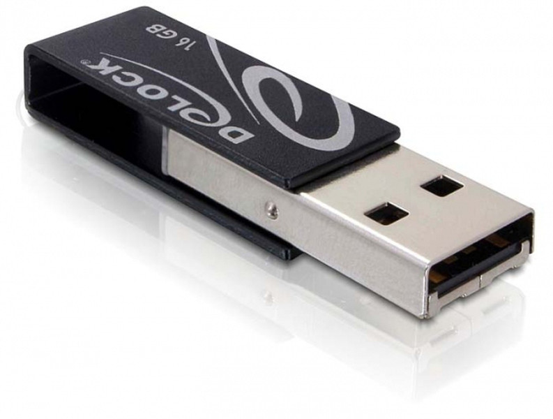DeLOCK 16GB Mini Stick 16GB USB 2.0 Typ A Schwarz USB-Stick