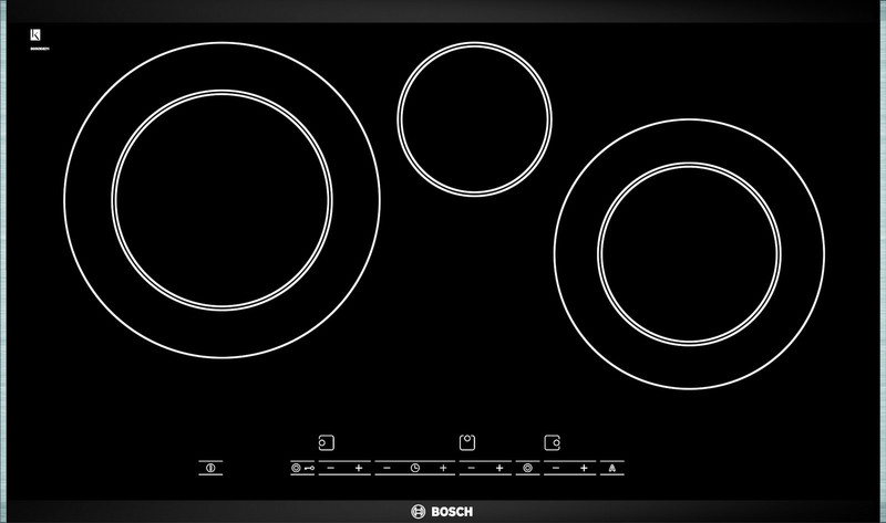 Bosch PKG575T14E Встроенный Electric hob Черный плита