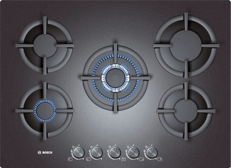 Bosch PPQ719B20E built-in Gas hob Black hob