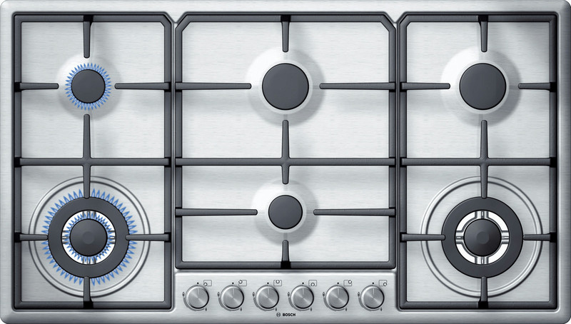 Bosch PCT915B90E built-in Gas hob Silver hob