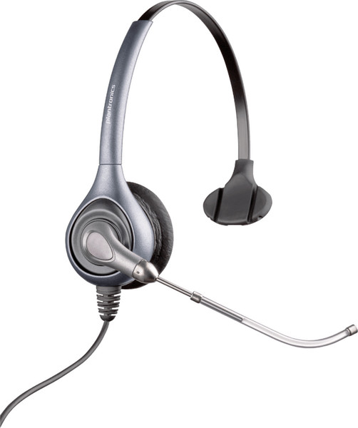 Plantronics HW351/A Monophon Kopfband Schwarz, Silber Headset