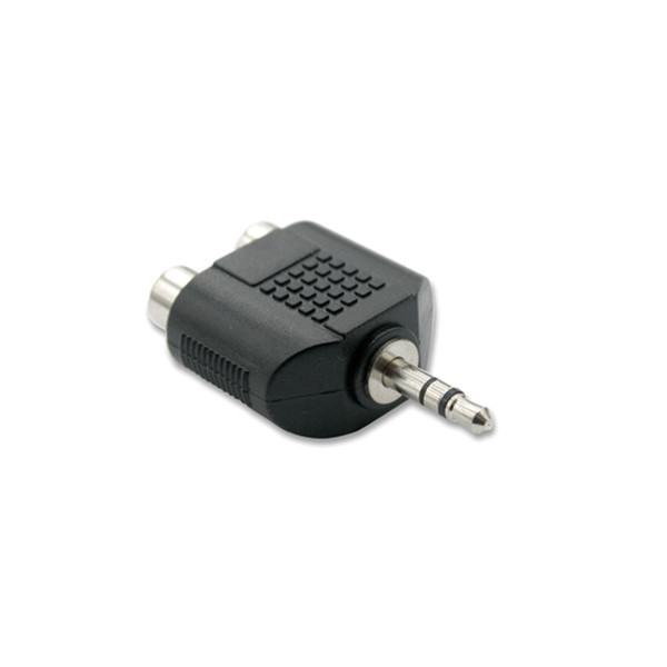 Intronics MA82 3.5mm 2 x RCA Schwarz Kabelschnittstellen-/adapter