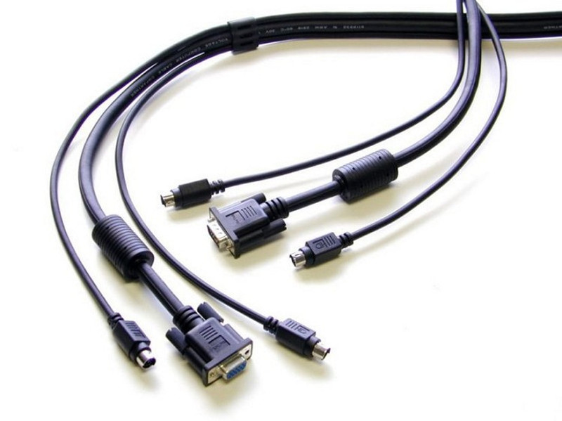 Newstar SVPS23N1-10 3m Black KVM cable