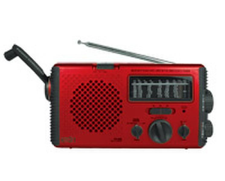 Eton FR 350 Red Tragbar Analog Rot Radio