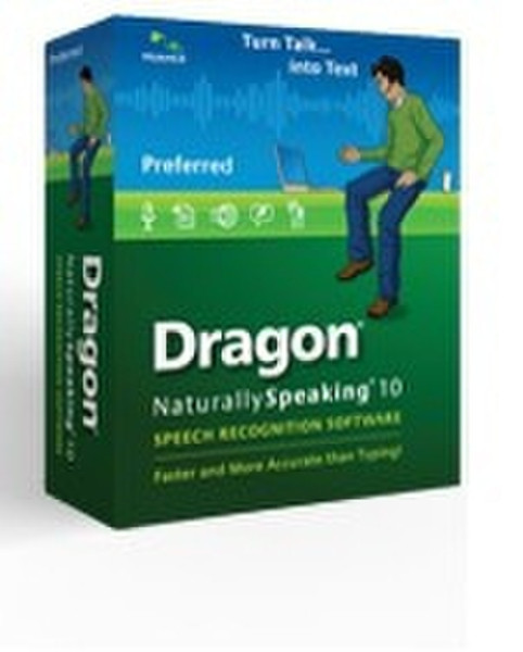 Nuance Dragon NaturallySpeaking 10 Preferred, 5-50u, 1 Year, GOV, FR Government (GOV) 1year(s) 5 - 50user(s)