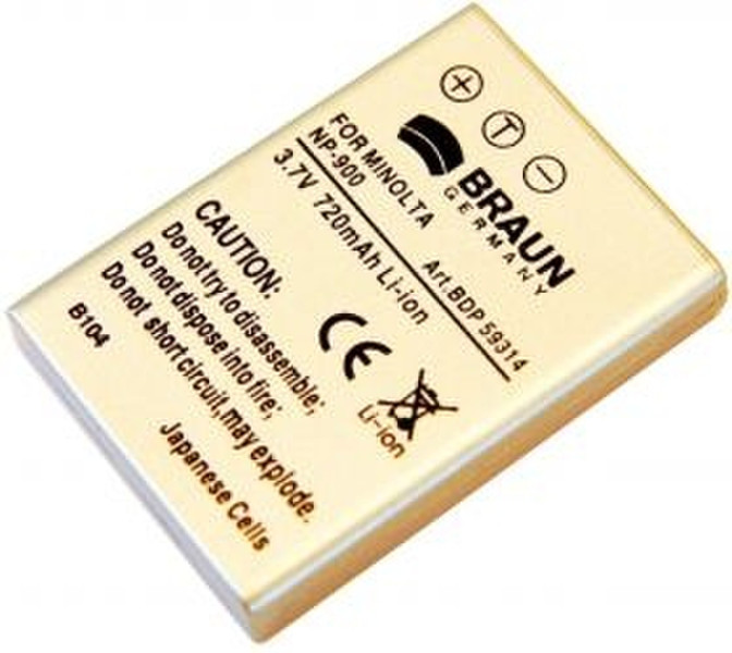 Braun B104 BDP-MNP900 Lithium-Ion (Li-Ion) 720mAh 3.7V rechargeable battery