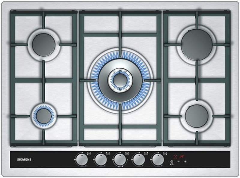 Siemens EC745RT90E Встроенный Gas hob Cеребряный плита