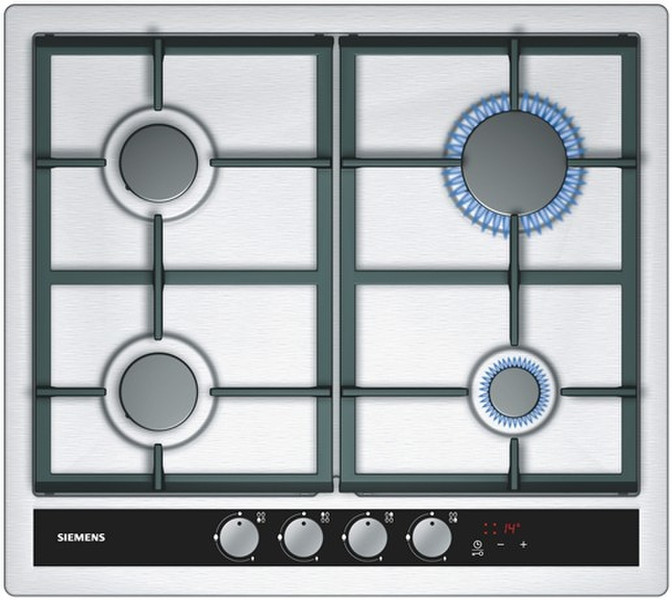 Siemens EC645PT90E Встроенный Gas hob Cеребряный плита