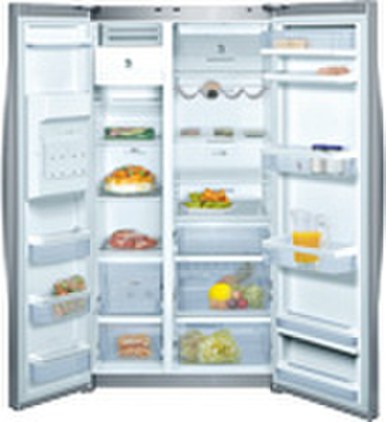 Balay 3FAL-4655 freestanding 570L A+ Silver side-by-side refrigerator