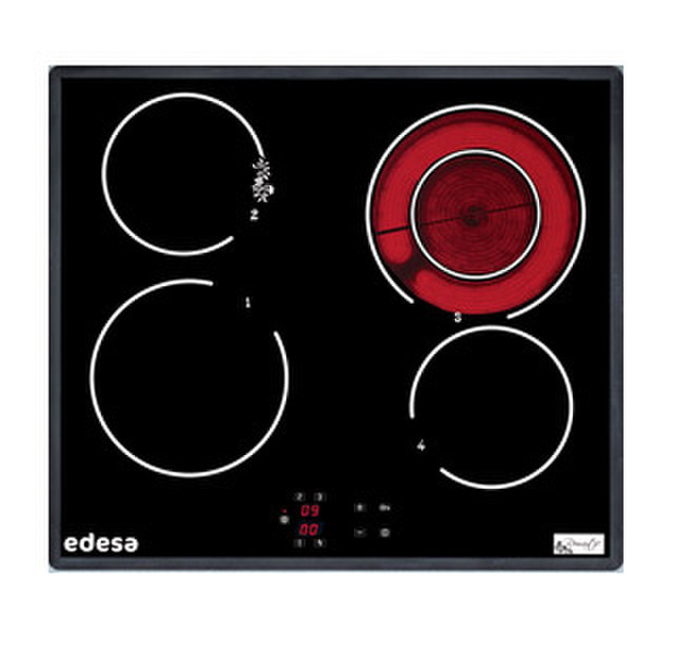 Edesa ROMAN-VT32LB Eingebaut Electric hob Schwarz Kochfeld