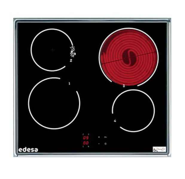 Edesa ROMAN-VT140X Eingebaut Ceramic hob Schwarz Kochfeld