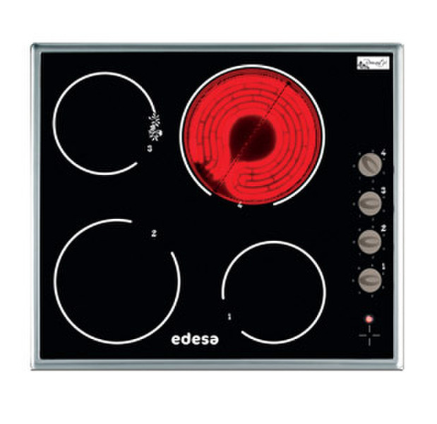 Edesa ROMAN-VI140X Eingebaut Ceramic hob Schwarz Kochfeld