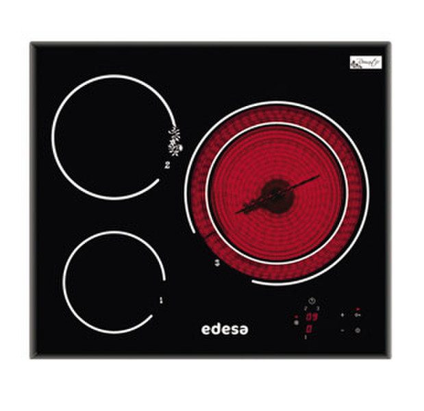 Edesa ROMAN-VT330S Eingebaut Ceramic hob Schwarz Kochfeld