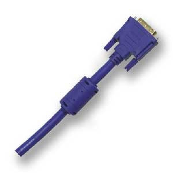 Eagle DVI-D Dual Link 1m DVI-D DVI-D Blue DVI cable