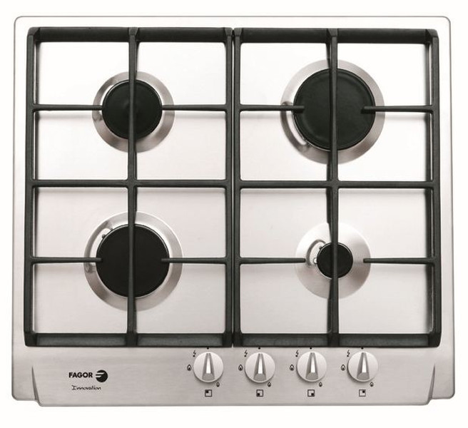 Fagor 5FI-4GLS X (BUT) built-in Gas hob Silver