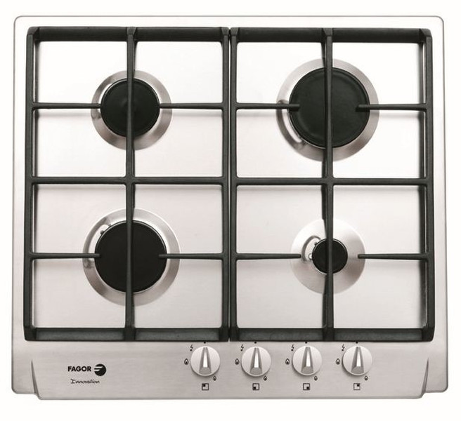 Fagor 5FI-4GLS X (NAT) built-in Gas hob Silver