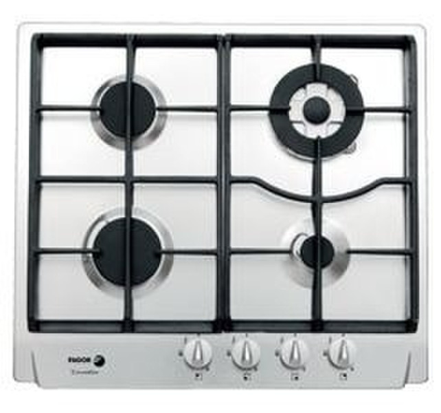 Fagor 5FI-4GLT X (NAT) Встроенный Gas hob Cеребряный