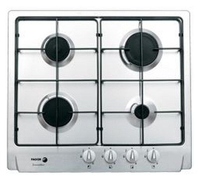 Fagor 5FID-4GL X (BUT) built-in Gas hob Silver