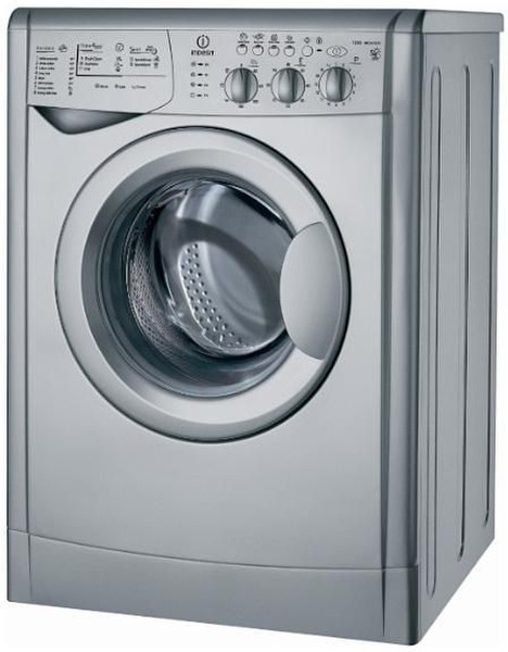 Indesit WIDXL 126 S freestanding Front-load 6kg 1200RPM Silver washing machine