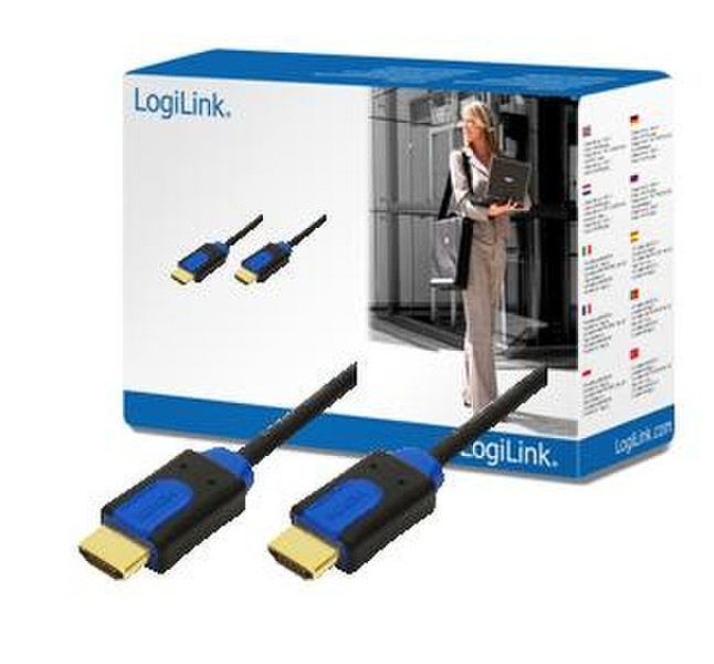 LogiLink Cable HDMI 1.3b 3m HDMI HDMI Schwarz HDMI-Kabel