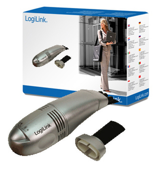 LogiLink USB Mini Vacuum Cleaner Silver handheld vacuum