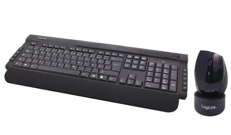 LogiLink ID0029 Беспроводной RF QWERTY Черный клавиатура