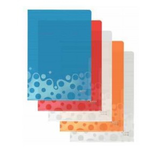 Leitz L-map Bebop Blue,Orange,Red,Transparent