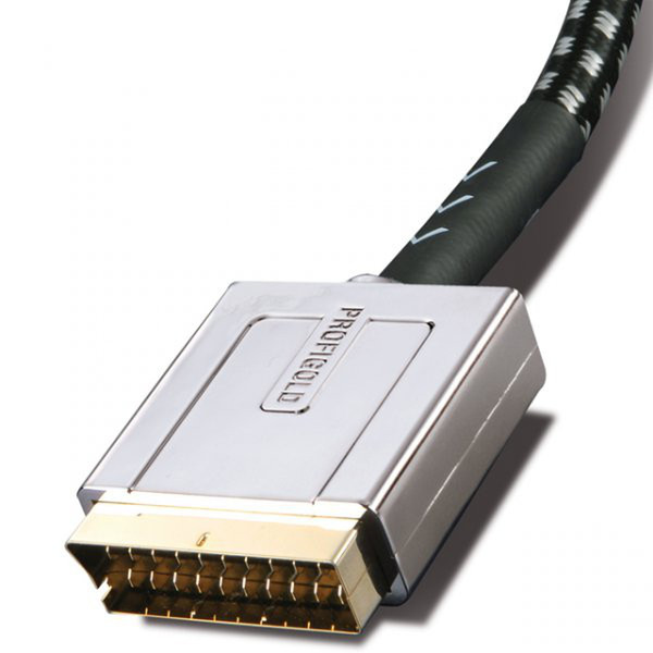 Profigold OXYV7102 2м SCART (21-pin) SCART (21-pin) Черный, Cеребряный SCART кабель