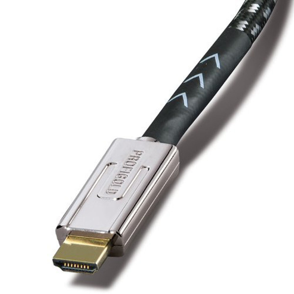 Profigold OXYV1002 2m HDMI HDMI Schwarz, Silber HDMI-Kabel