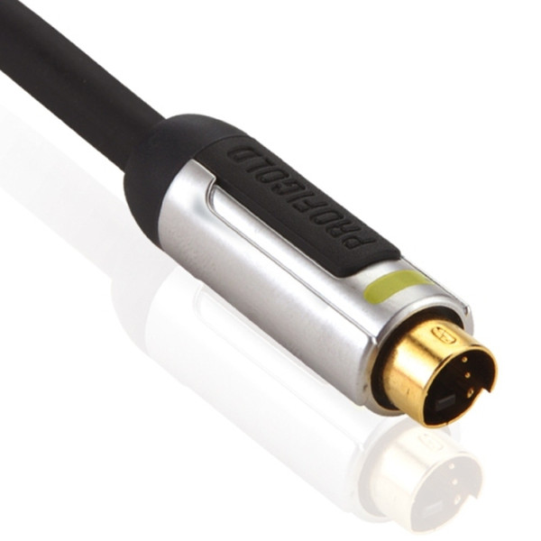 Profigold PROV6602 2м S-Video (4-pin) S-Video (4-pin) Черный, Cеребряный S-video кабель