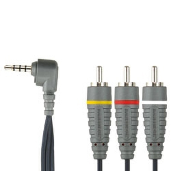 Bandridge 2m RCA/3.5mm Cable 2м 3,5 мм 3 x RCA Черный