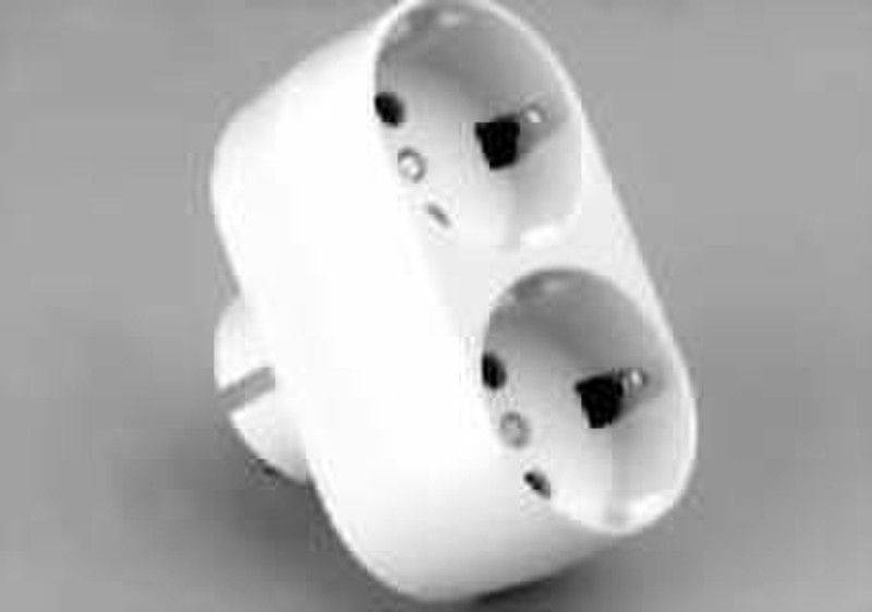 Audioline Earthed plug adapter White power adapter/inverter