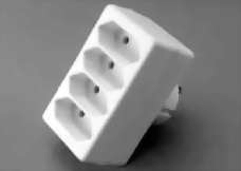 Auviparts Earthed plug adapter White power adapter/inverter