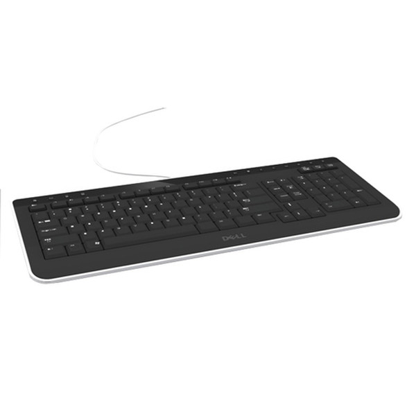 DELL MultiMedia Keyboard USB QWERTY Черный клавиатура