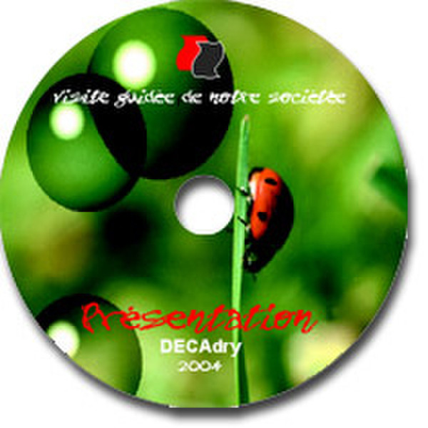 DECAdry Adhesive CD/DVD label DLW-1824 200pc(s) self-adhesive label