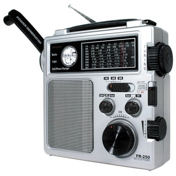 Eton FR250 Портативный Cеребряный радиоприемник