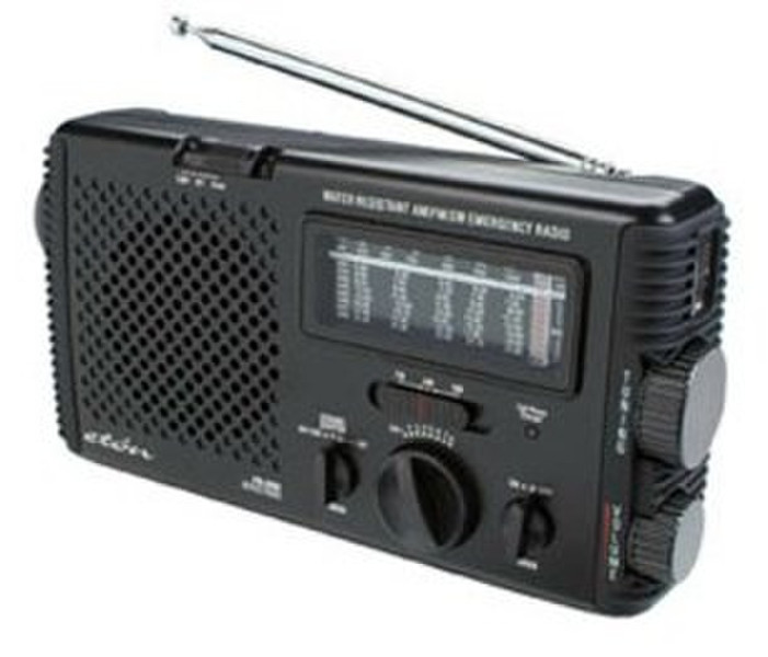 Eton FR350 Портативный Аналоговый Черный радиоприемник