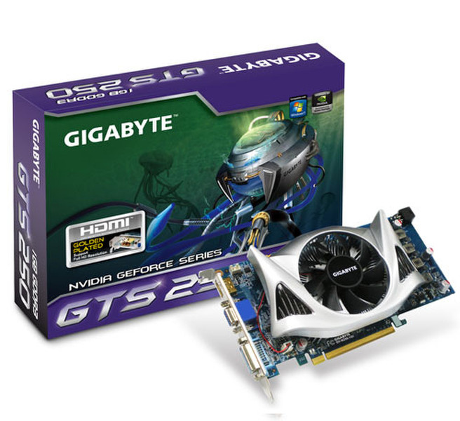 Gigabyte GV-N250-1GI GeForce GTS 250 1ГБ GDDR3 видеокарта