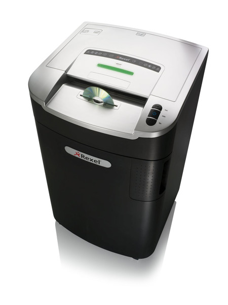 Rexel Mercury RLM11 Micro-cut shredding 55дБ Черный, Cеребряный измельчитель бумаги