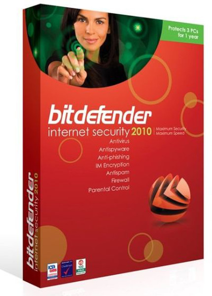 Editions Profil BitDefender Internet Security 2010 3user(s) 1year(s) French