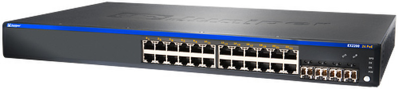 Juniper EX2200 gemanaged Energie Über Ethernet (PoE) Unterstützung Schwarz
