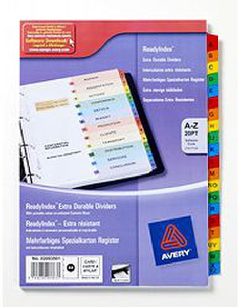 Avery ReadyIndex Dividers Разноцветный разделитель