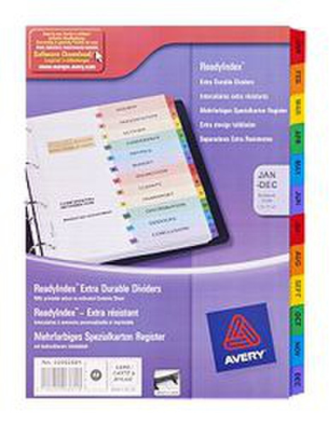 Avery ReadyIndex Dividers Mehrfarben Trennblatt