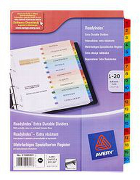 Avery ReadyIndex Dividers Mehrfarben Trennblatt