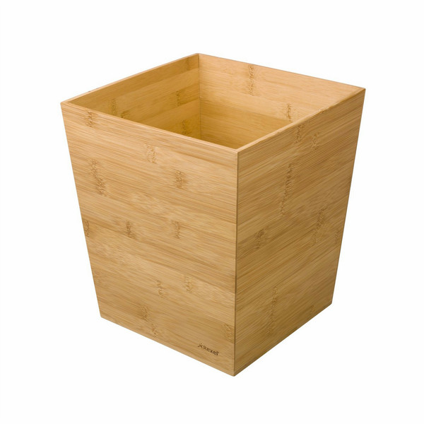 Rexel Bamboo Waste Bin Natural trash can