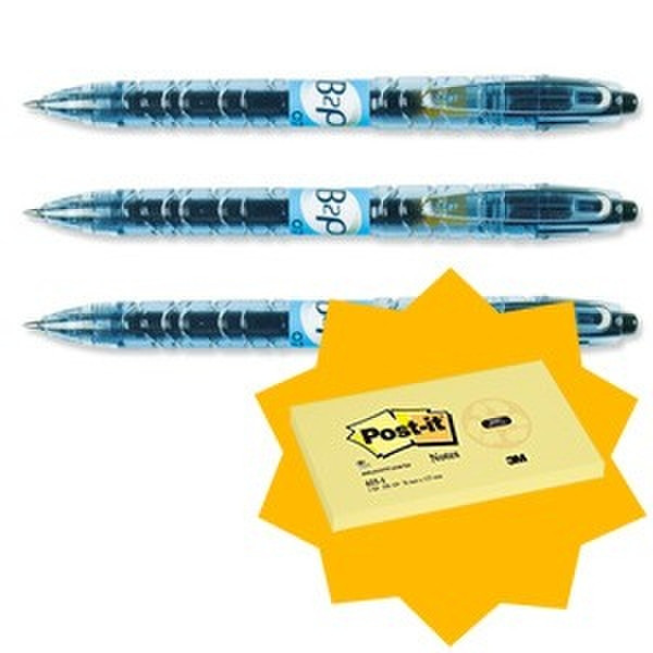 Pilot B2P Medium Черный 1шт