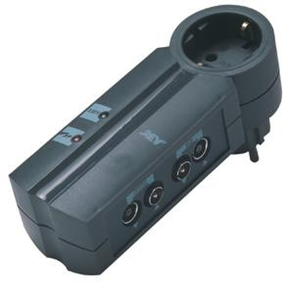 REV Supra Line TV/Hifi Profi 250V Black surge protector