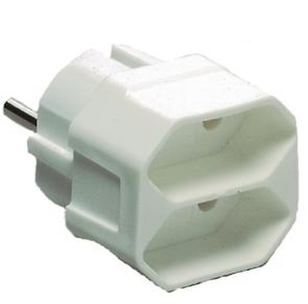 REV Euro double plug 2300W White power adapter/inverter